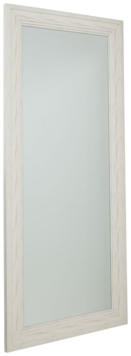 Jacee Floor Mirror - Antique White