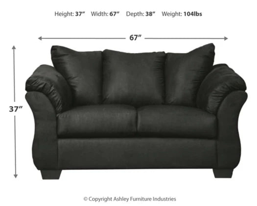 Darcy Loveseat - Black