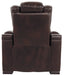 Warnerton PWR Recliner/ADJ Headrest chair - Chocolate - Furniture Depot (6217032794285)