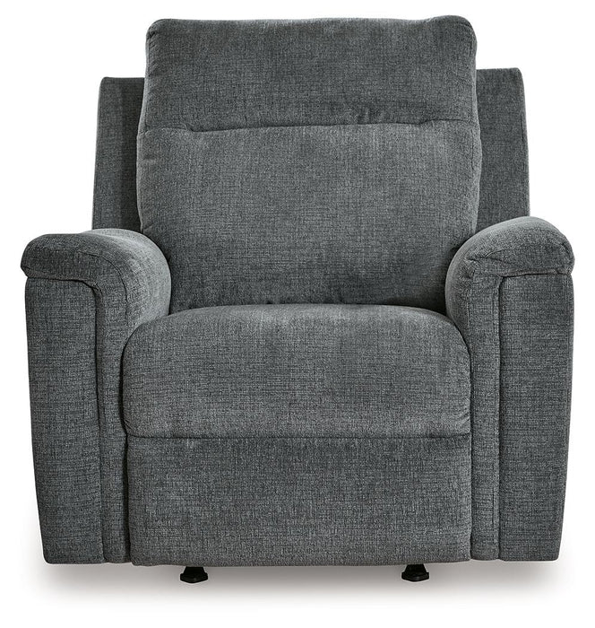 Barnsana - Power Rocker Recliner - Fabric - Gravel