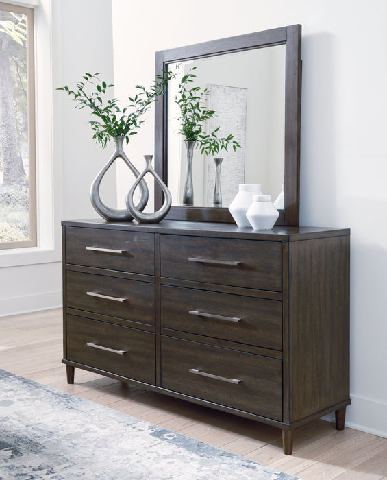 Wittland Brown Dresser, Mirror