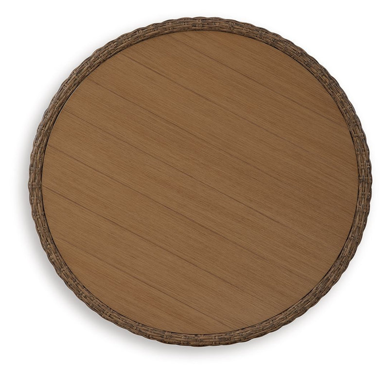 Double Point - Round Cocktail Table - Beige