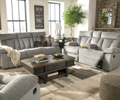 Mitchiner Reclining Sofa with Drop Down Table