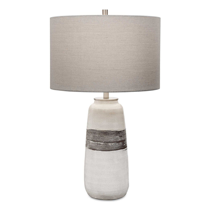 Comanche - Crackle Table Lamp - White