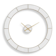 Ivory Halo - Minimalist Wall Clock - Gold / White