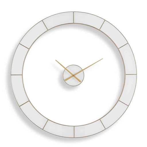 Ivory Halo - Minimalist Wall Clock - Gold / White