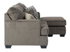 Dorsten sofa chaise Slate - Furniture Depot