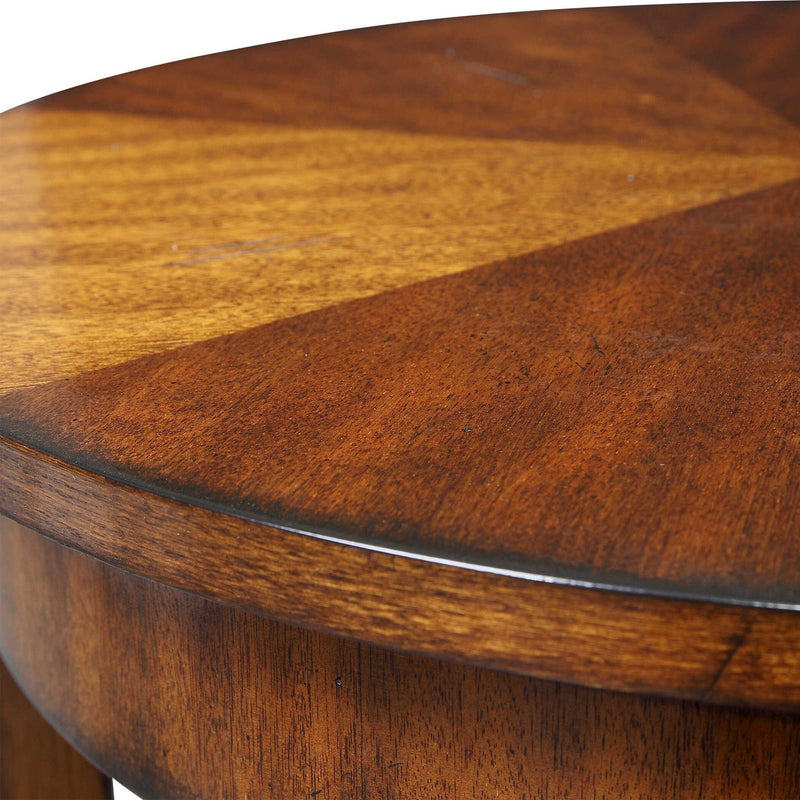 Carmel - Round Lamp Table - Dark Brown