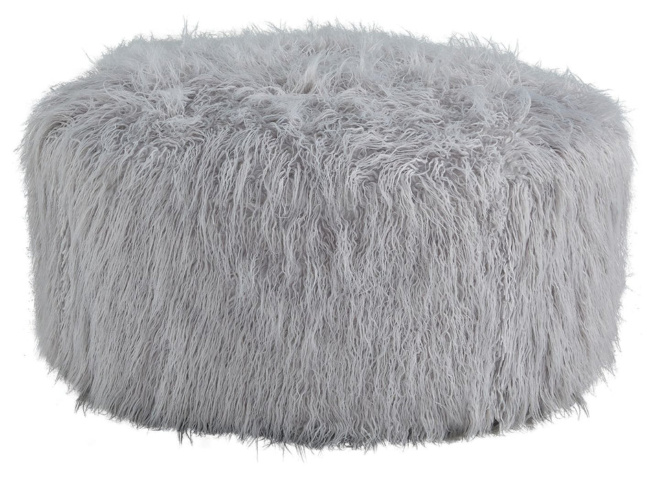 Galice Oversized Accent Ottoman - Light Gray