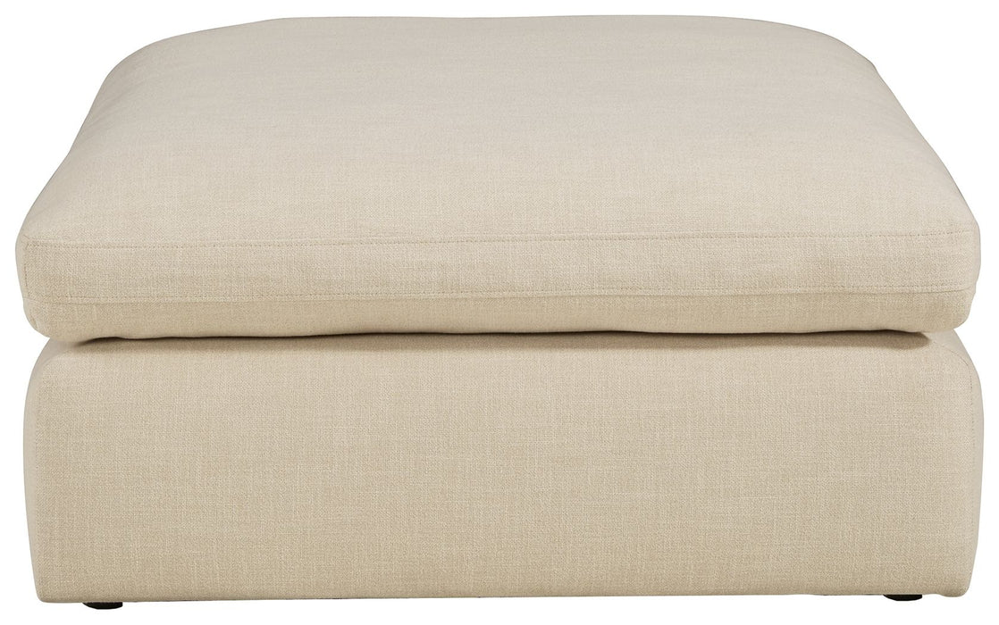 Elyza Oversized Accent Ottoman - Linen