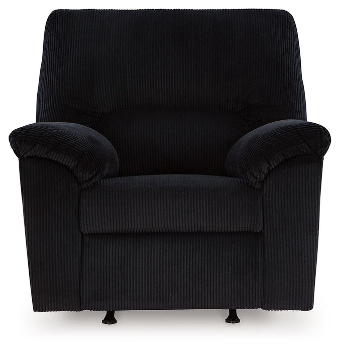 Simplejoy - Rocker Recliner - Fabric - Onyx