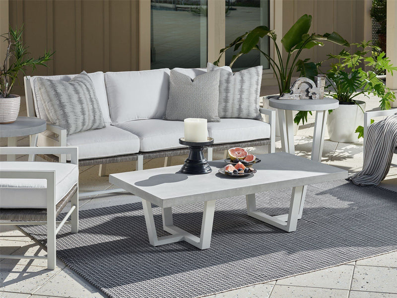 Coastal Living Outdoor South Beach End Table Pearl Silver