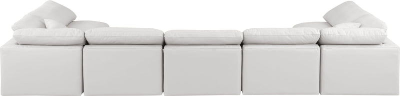 Indulge - Faux Leather 7 Piece Modular U-Shaped Sectional