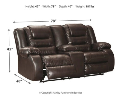 Vacherie Reclining Loveseat with Recliner