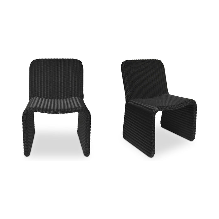 Ella - Outdoor Dining Chair (Set of 2) - Charcoal / Gray