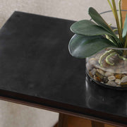 Galloway - Minimalist Accent Table - Black / Bronze