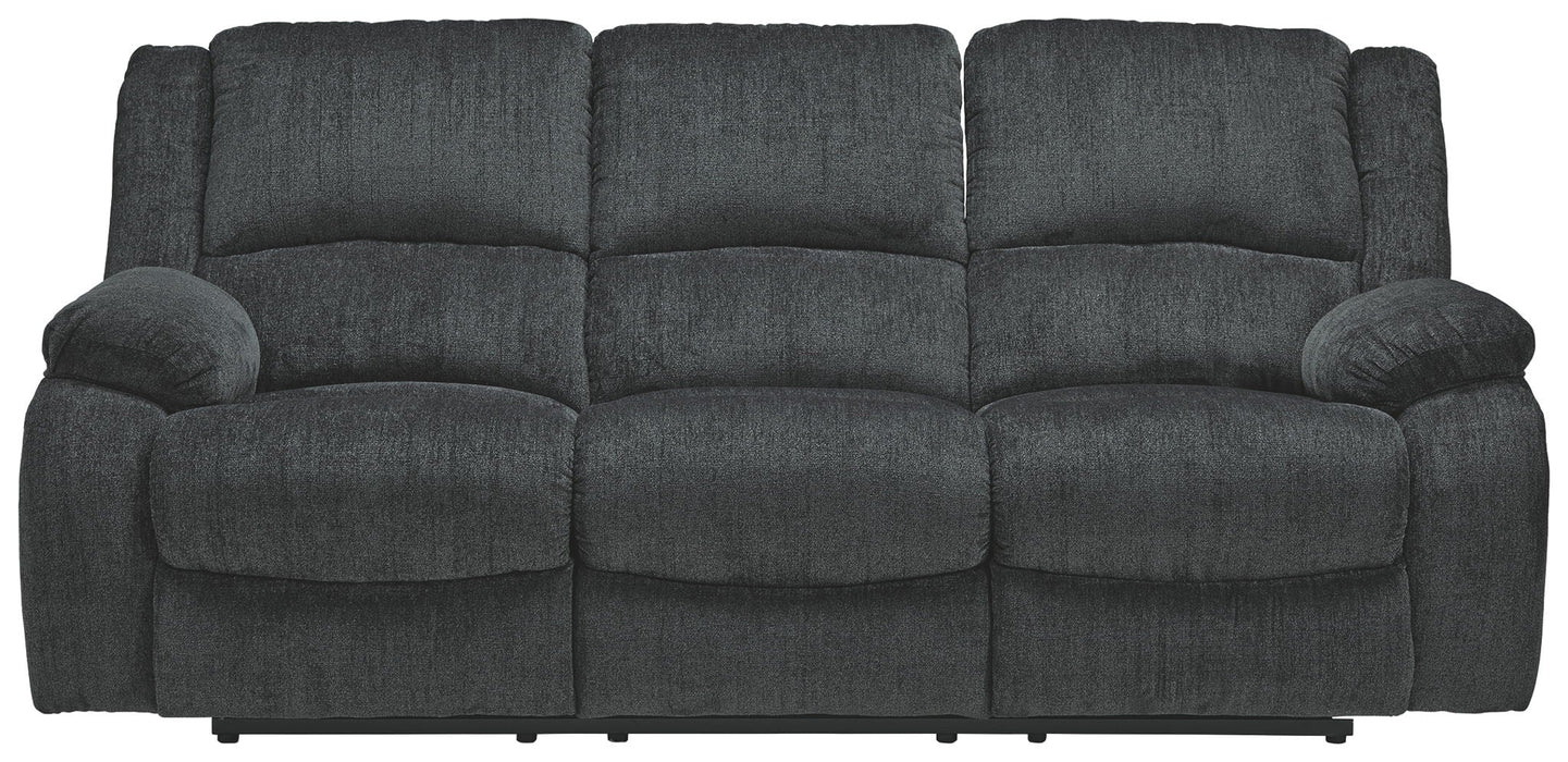 Draycoll - Reclining Sofa - Fabric - Slate