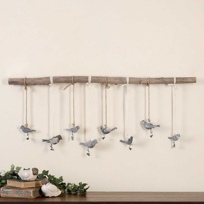 Birds On A Branch - Wall Art - Light Brown