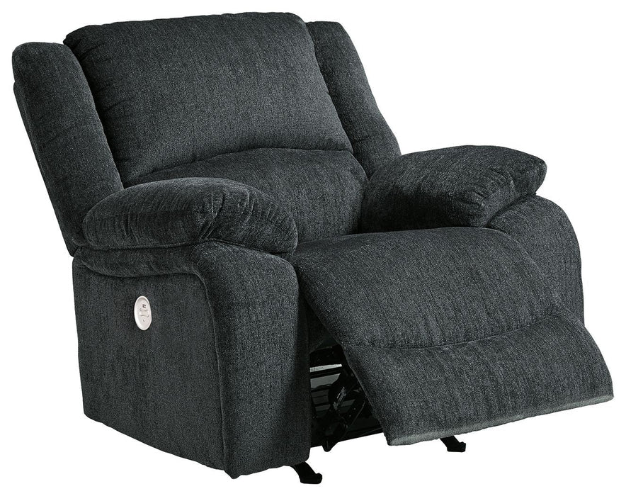 Draycoll - Power Rocker Recliner - Fabric - Slate