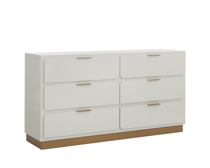 Jenkins Dresser - High Gloss Cream
