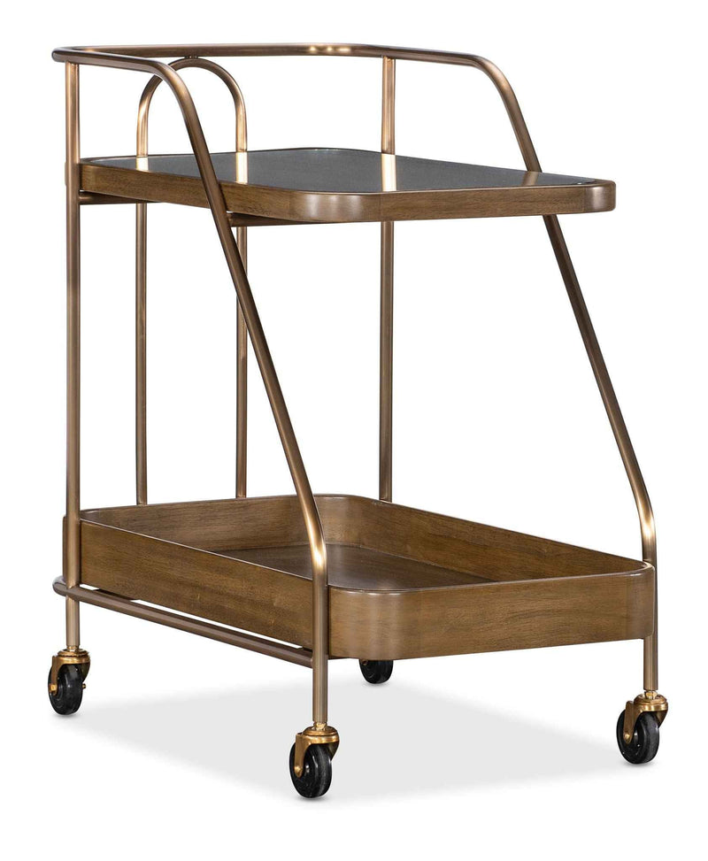 Commerce And Market - Walnut Wine and Bar Cart - Light Caramel