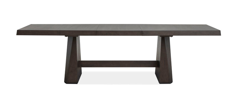 Tauren - Extendable Double Pedestal Dining Table - Coffee Bean
