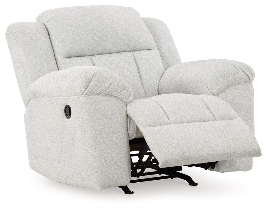 Frohn - Rocker Recliner - Fabric - Snow
