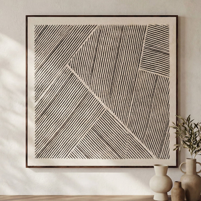 Fleet - Framed Painting - Multicolor