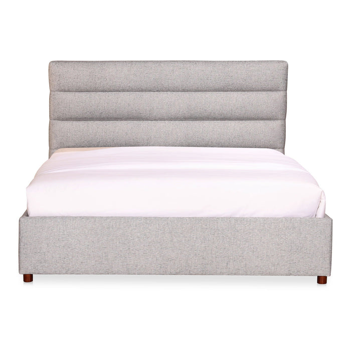 Takio - Queen Bed - Light Gray