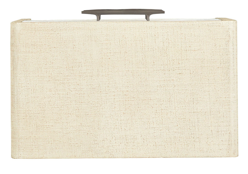 Cascade - 3-Drawer Nightstand - Beige / White