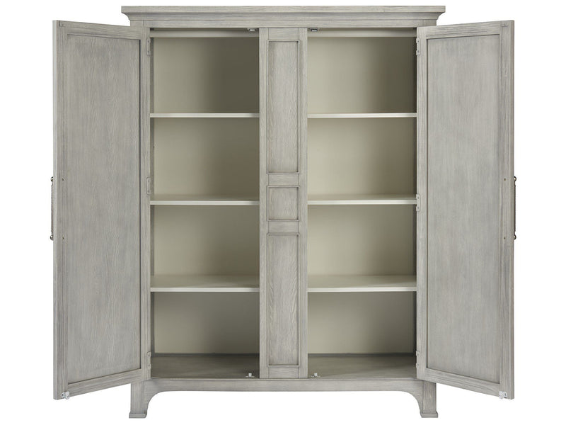 Escape Wide Utility Cabinet Pearl Silver
