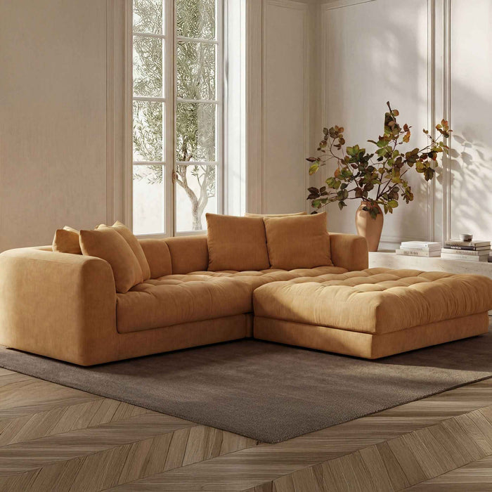 Davie - Nook Modular Sectional - Golden Yellow