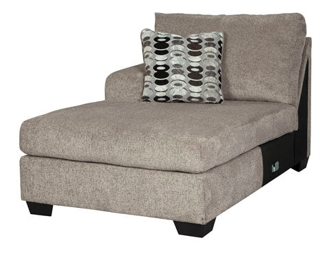 Ballinasloe 3 Piece LAF Chaise Sectional Platinum - Furniture Depot