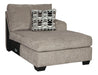 Ballinasloe 3 Piece RAF Chaise Sectional Platinum - Furniture Depot