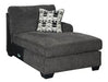 Ballinasloe 3 Piece RAF Chaise Sectional Smoke - Furniture Depot