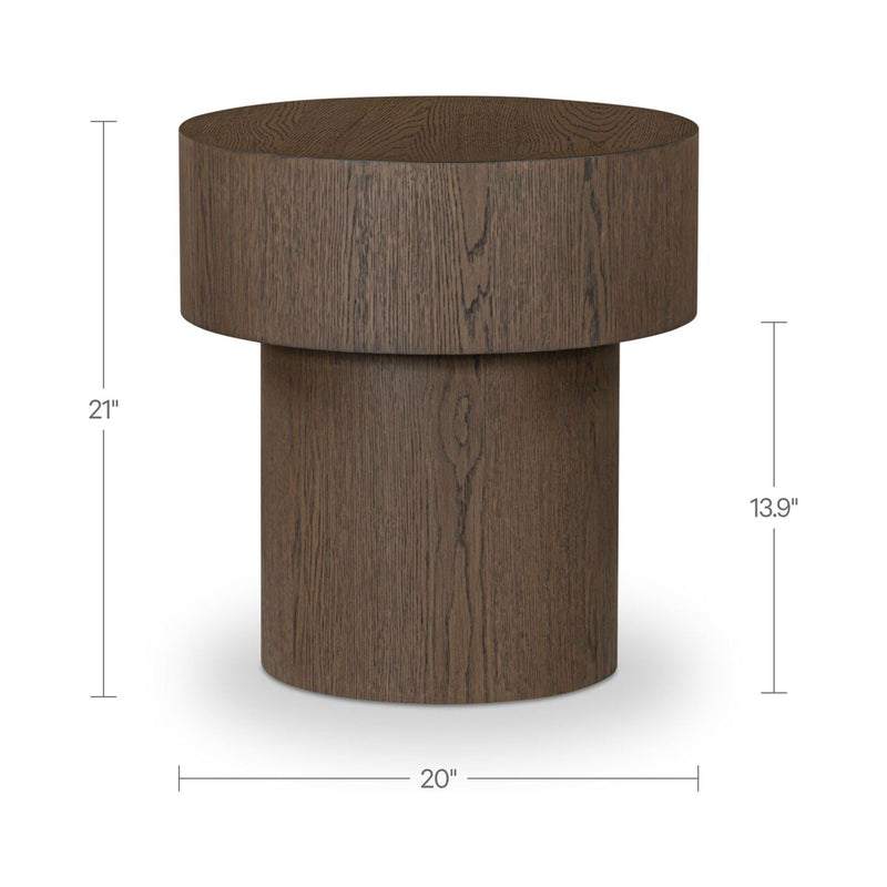 Corey - Side Table - Dark Brown
