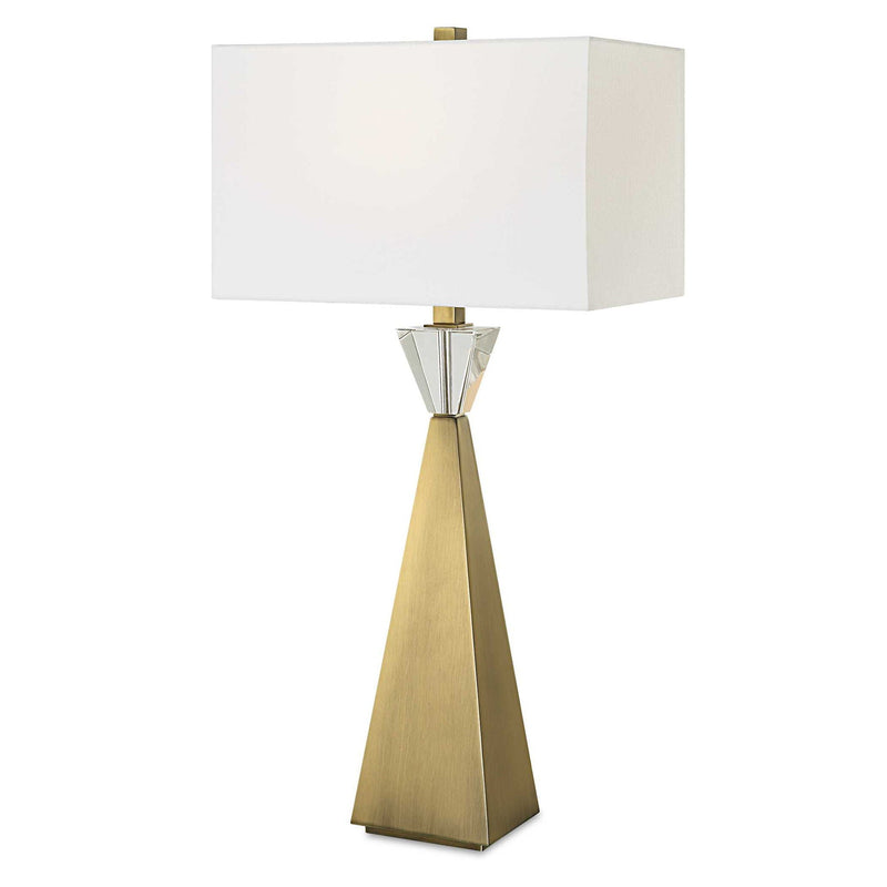 Arete - Modern Brass Table Lamp - Gold