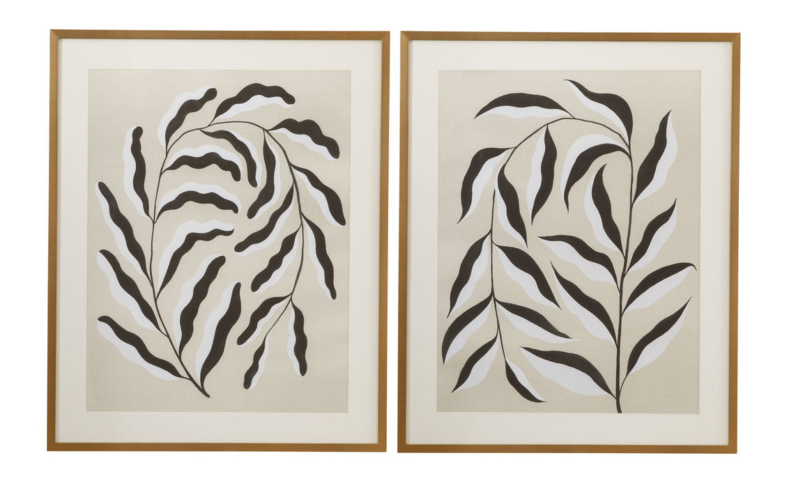 Emerging Weeds I Framed Print - Gray