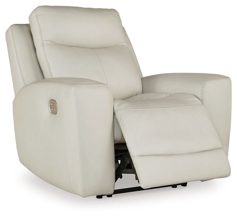 Mindanao - Pwr Recliner/Adj Headrest - Leather Match - Coconut