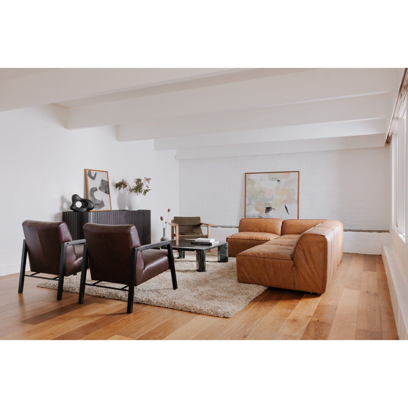 Form - Leather Corner Chair - Sonoran Tan