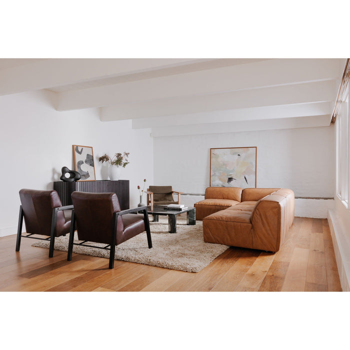 Form - Leather Corner Chair - Sonoran Tan