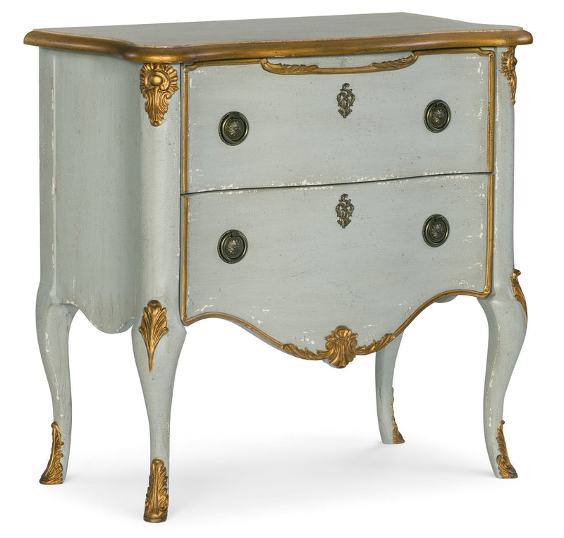 Home Accent - French 2-Drawer Chest - Silver