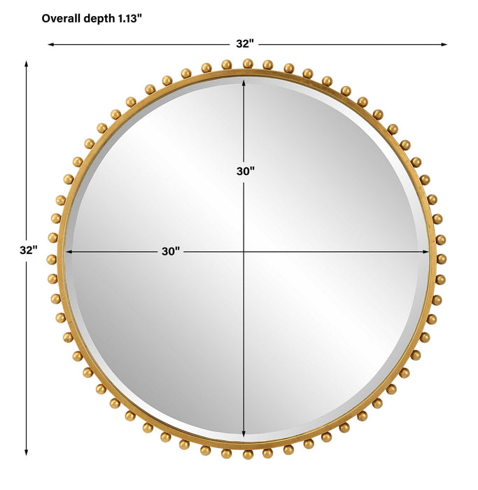 Taza - Round Iron Mirror