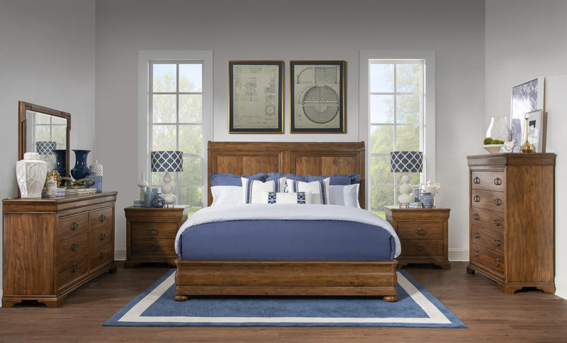 Echelon - Complete Upholstered Sleigh Bed