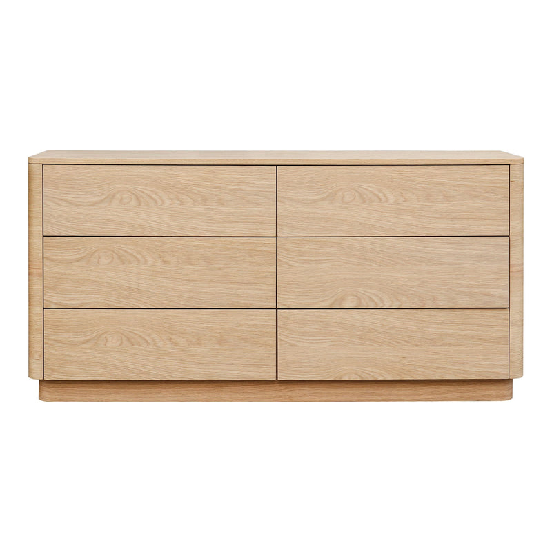 Round Off - Dresser - Beige / Oak