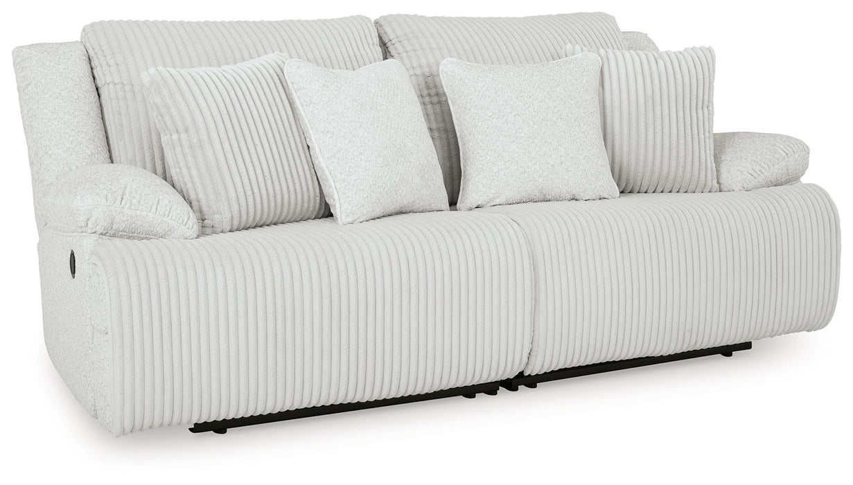 Top Tier - 2-Piece Sectional Loveseat With RAF And LAF Recliner - Alloy
