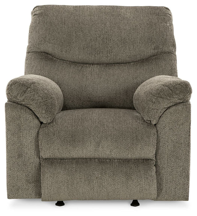 Alphons - Rocker Recliner - Fabric - Putty
