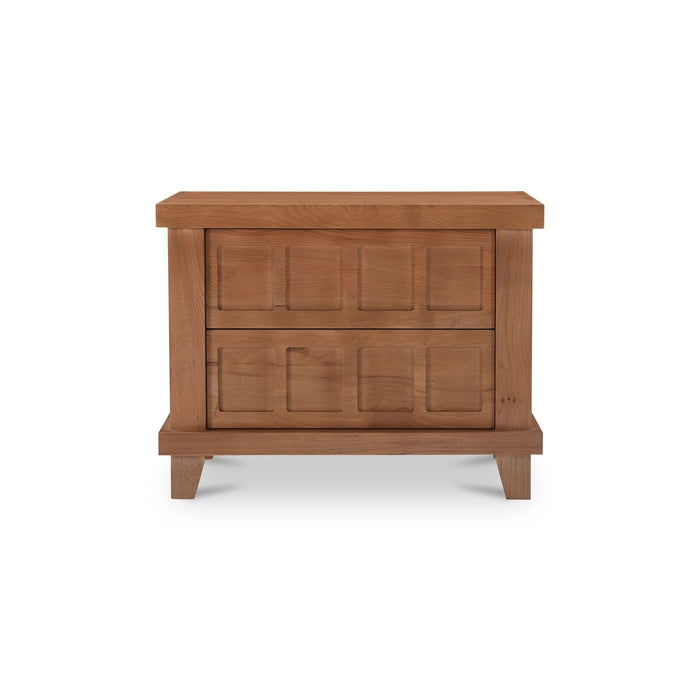 Enya - Nightstand - Red / Oak