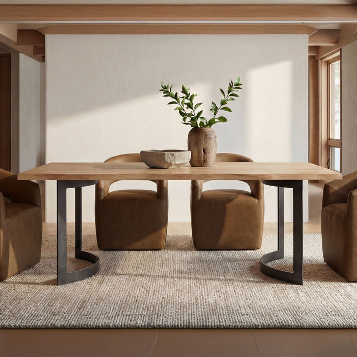 Barrow - Rolling Dining Chair - Tan