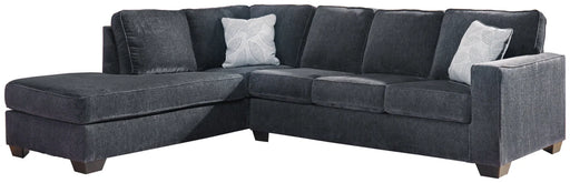 Altari Sectional - Full Sleeper with LHF Chaise Slate - Furniture Depot